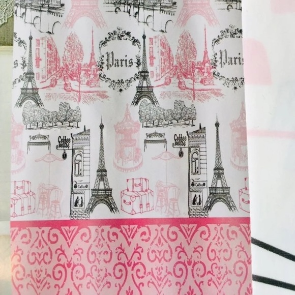 Paris Landmarks Peva Shower Curtain Eiffel Tower - Picture 2 of 7